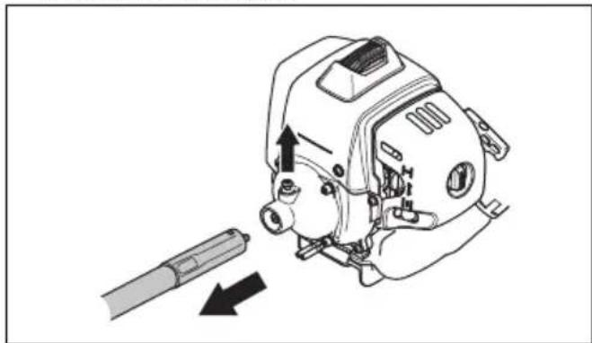 HUSQVARNA 543 RBX - Mazanje gibke pogonske gredi - 1
