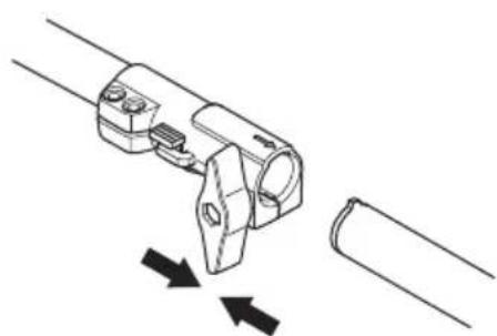 HUSQVARNA 543 RBX - So bauen Sie das zweiteilige Führungsrohr zusammen - 2