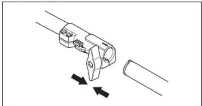 HUSQVARNA 543 RBX - Assemblaggio dell'albero a due peszzi - 2