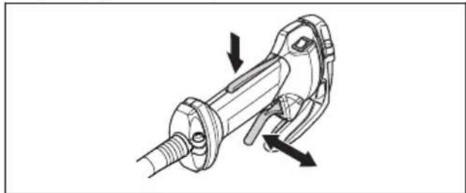 HUSQVARNA 543 RBX - Preverjanje delovanja zaklepa ročice plina - 4