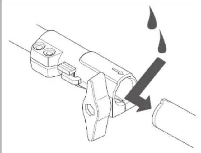 HUSQVARNA 543 RBX - To apply grease to the two-piece shaft - 1