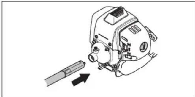 HUSQVARNA 543 RBX - So montieren Sie die flexible Antriebswelle - 2