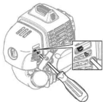 HUSQVARNA 543 RBX - To adjust the idle speed - 2