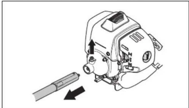 HUSQVARNA 543 RBX - So schmieren Sie die flexible Antriebswelle - 1