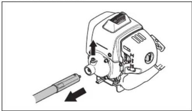 HUSQVARNA 543 RBX - To lubricate the flexible drive shaft - 1
