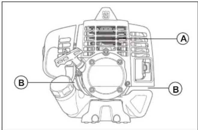 HUSQVARNA 543 RBX - To clean the cooling system - 2