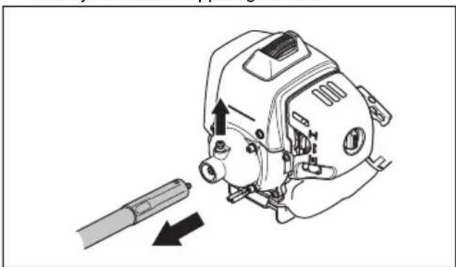 HUSQVARNA 543 RBX - De flexibele aandrijfas smeren - 1