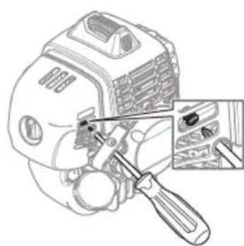 HUSQVARNA 543 RBX - Pour régler le régime de ralenti - 2