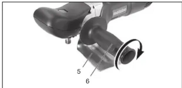 METABO PE 12175 - Locking the spindle - 1