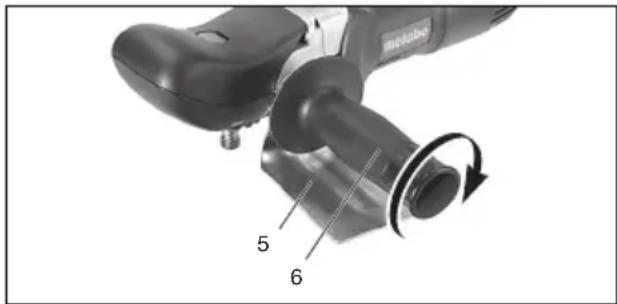 METABO PE 12175 - Verrouiller la broche - 1