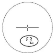 NIKON Laser 50 - Changing the target priority mode (F3) - 1