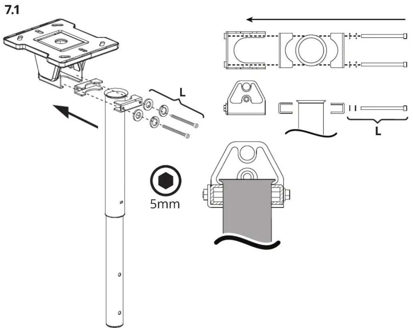 Kanto CM600G - Assemble TV Mount   Assemblez le support de téléviseur   Ensemble el montaje para television - 1