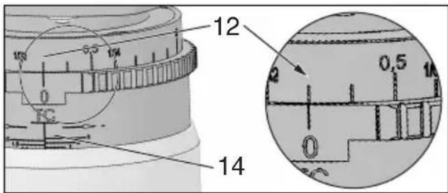 METABO KFM 18 LTX 3 RF - Indstilling af fashøjde - 1