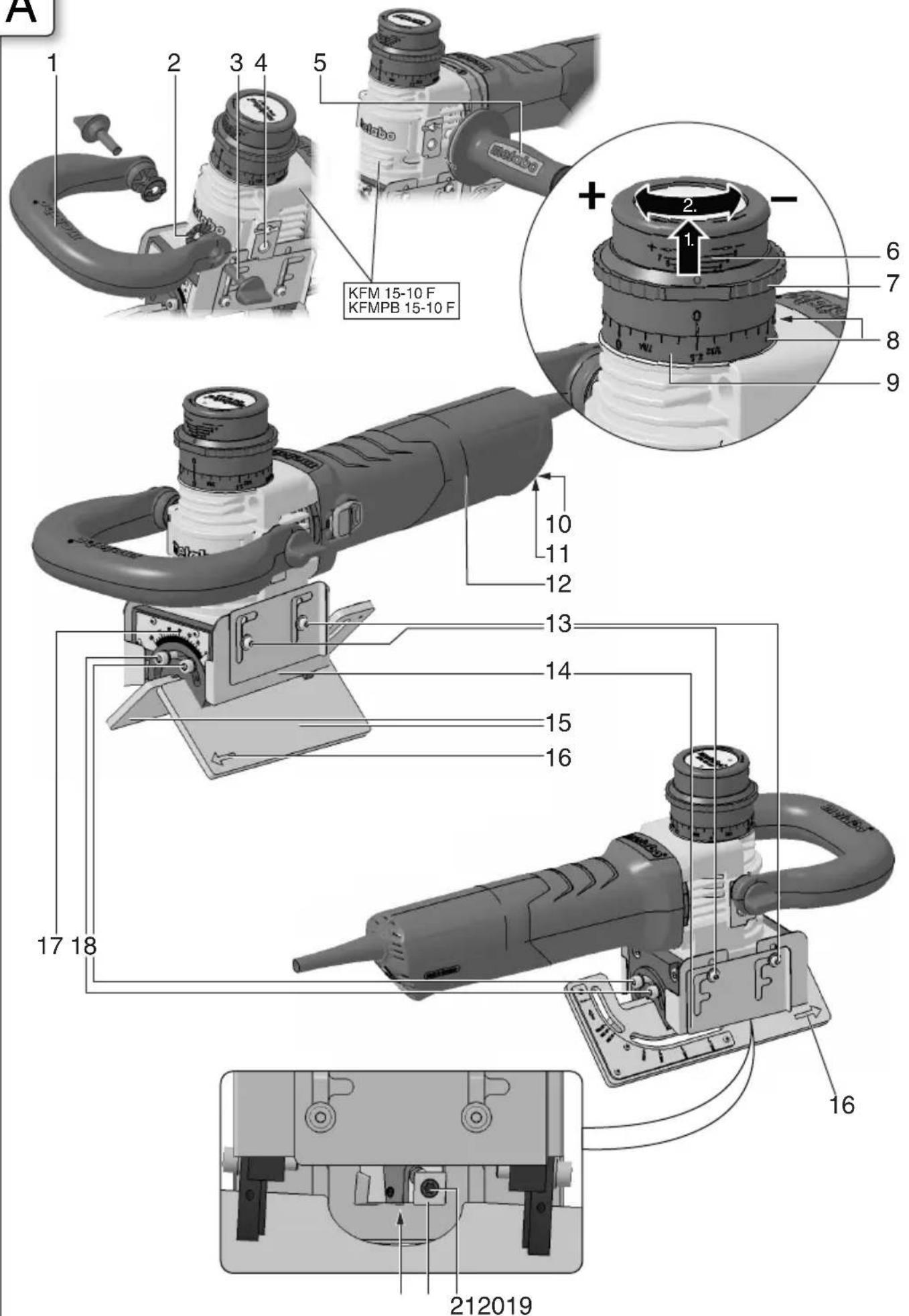 METABO KFMPB 1510 F - 1