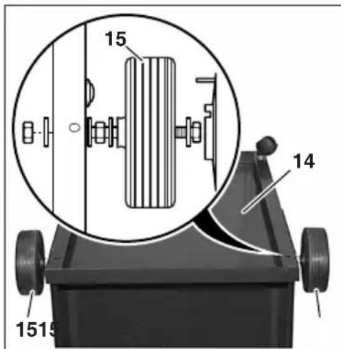 METABO SPA 1702 W - Castors and wheels - 2