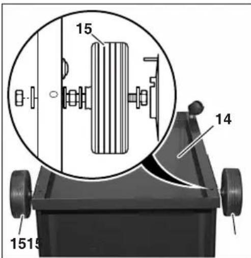 METABO SPA 1702 W - Zwenkwielen en wielen - 2