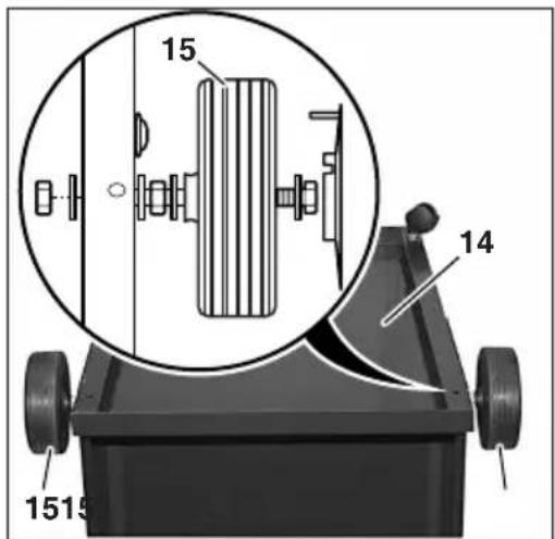 METABO SPA 1702 W - Lenkrollen und Räder - 2