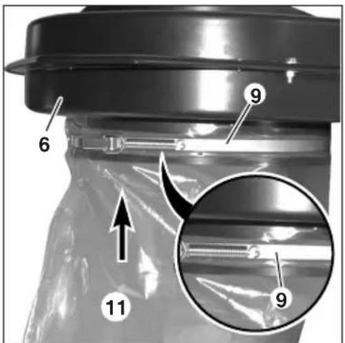 METABO SPA 1702 W - Filter, filterhällarbygel och spånsäck - 2