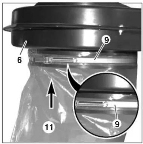 METABO SPA 1702 W - Filter, filterklembeugel en spanenzak - 2