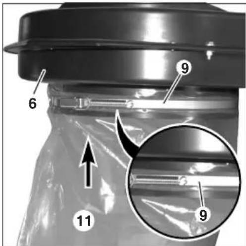 METABO SPA 1702 W - Filtre, étrier de maintien du filtre et sac à copeaux - 2