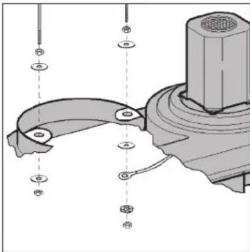 METABO SPA 1702 W - Filtre, étrier de maintien du filtre et sac à copeaux - 1