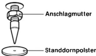 SONY SSM9ED - Anbringen der Standdorne - 2