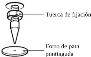 SONY SSM9ED - Instalación de las patas puntiagudas - 2