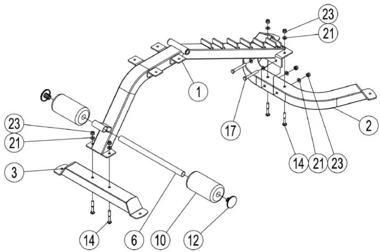 Darwin FB70 - Étape 1 : montage du cadre principal et des pieds - 1