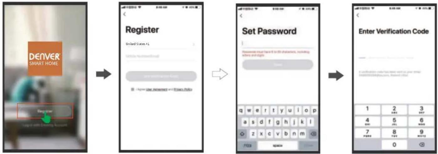 DENVER IOB207 - 1. 1. 1. Kontoregistrering och inloggning - 1