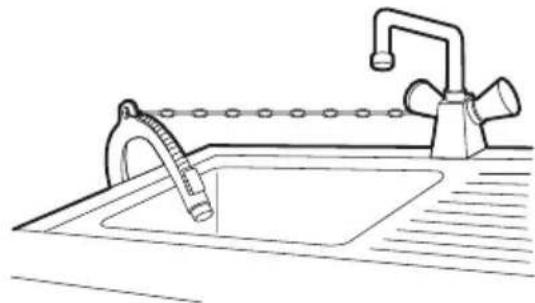 LG F4J3TM5WD - Instal·lar el tub de desguàs amb el suport - 2