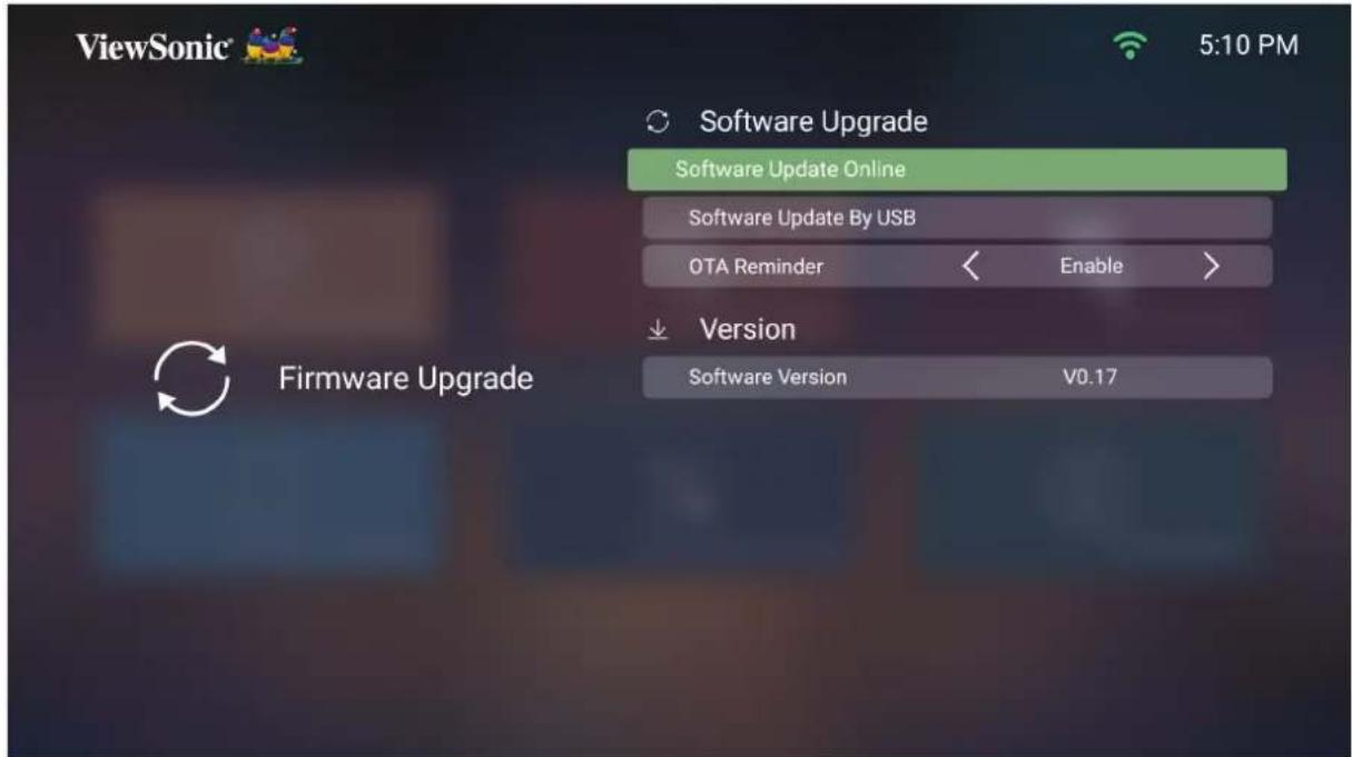 VIEWSONIC M2e - Firmware Update Online (Mise à jour du firmware en ligne) - 1