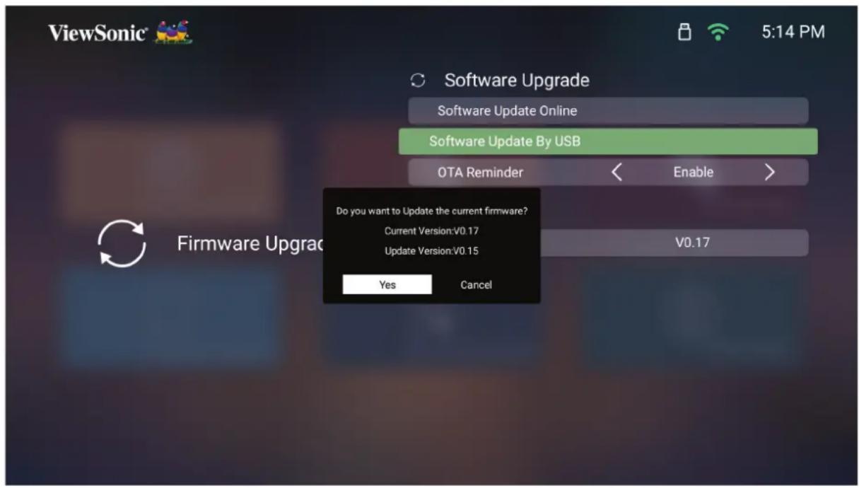 VIEWSONIC M2e - Mise à jour du firmware par USB - 1
