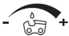 STIGA SP 426 - Make sure the bar and the chain are place when you check the oil delivery. - 1