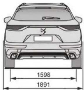 DS 7 Crossback (2019) - Dimensions (en mm) - 3