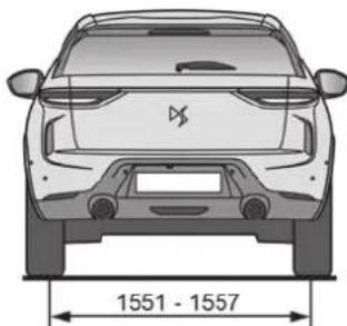 DS 3 Crossback (2020) - Dimensions (en mm) - 3