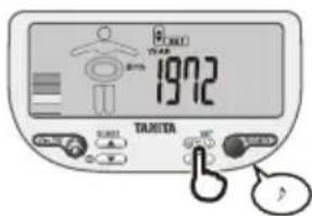 TANITA InnerScan V BC602 - Aktivitätsnummer einstellen - 4