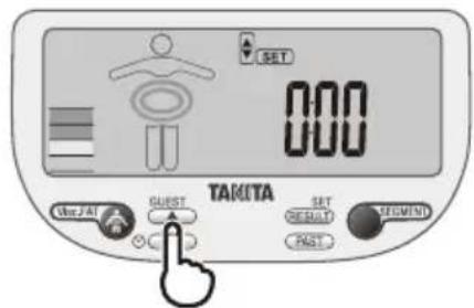 TANITA InnerScan V BC602 - Tag einstellen - 1
