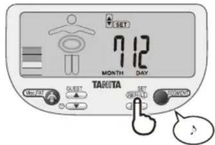 TANITA InnerScan V BC602 - Dag stellen - 3