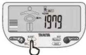 TANITA InnerScan V BC602 - Entrez votre date de naissance (Année/Mois/Jour). - 1