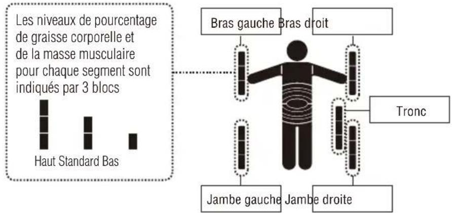 TANITA InnerScan V BC602 - COMMENT VOIR LES RÉSULTATS PAR SEGMENT - 2