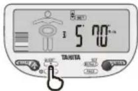 TANITA InnerScan V BC602 - Specify the Height - 1