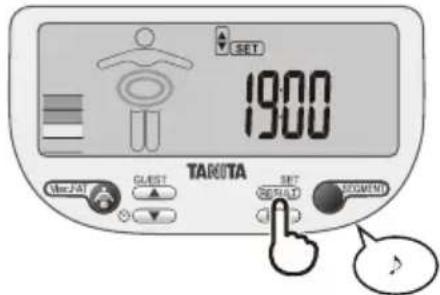 TANITA InnerScan V BC602 - Configurar los Minutes - 9
