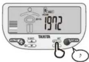 TANITA InnerScan V BC602 - Specify the Activity Level - 4