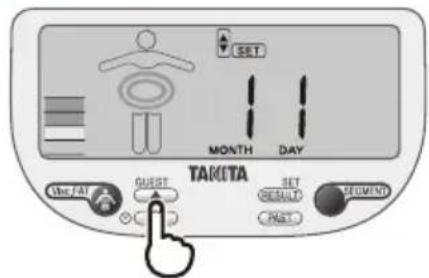 TANITA InnerScan V BC602 - Jahr einstellen - 1