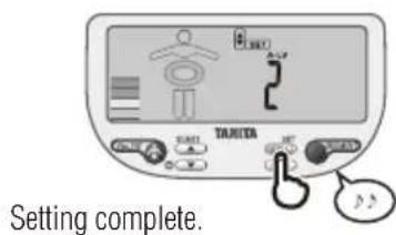 TANITA InnerScan V BC602 - Specify the Activity Level - 7