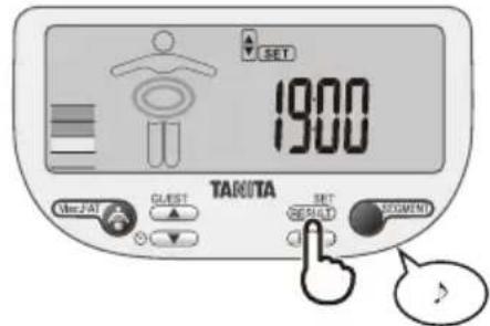 TANITA InnerScan V BC602 - Uur instellen - 3