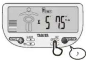 TANITA InnerScan V BC602 - Aktivitätsnummer einstellen - 6