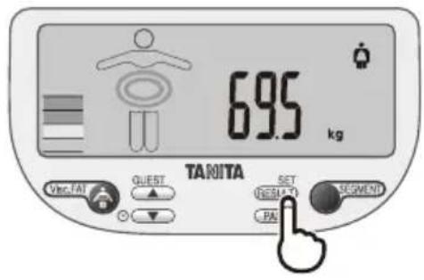 TANITA InnerScan V BC602 - Rilevamento delle lecture - 1