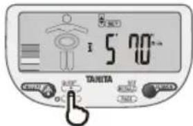 TANITA InnerScan V BC602 - Entrez la taille - 1