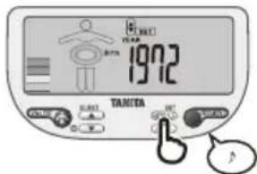 TANITA InnerScan V BC602 - Entrez votre date de naissance (Année/Mois/Jour). - 3